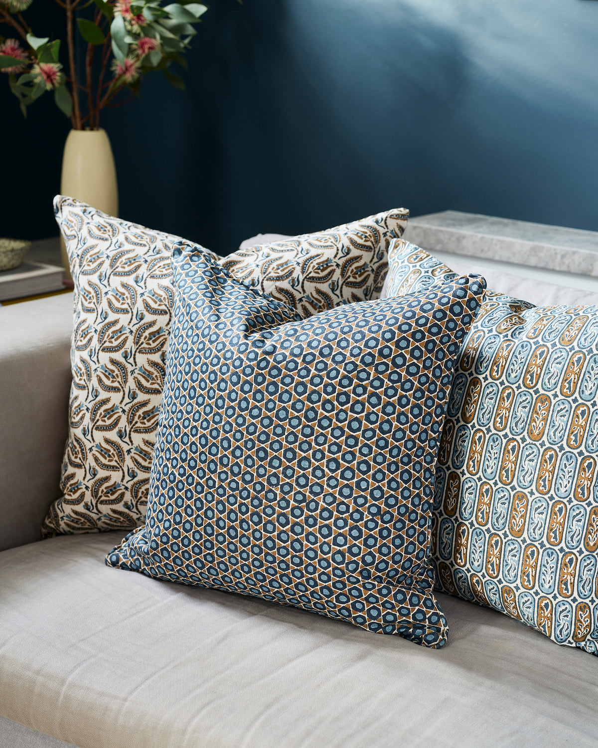 Broccato Tobacco Cushion