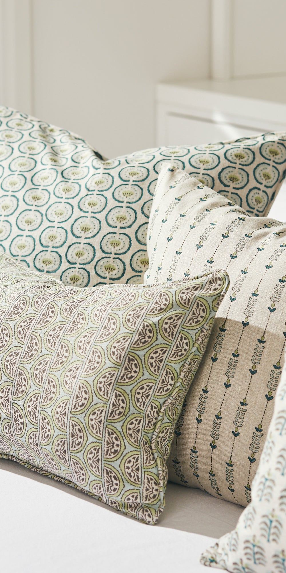 Geneva Wasabi Cushion in - Cushions - Walter G Australia