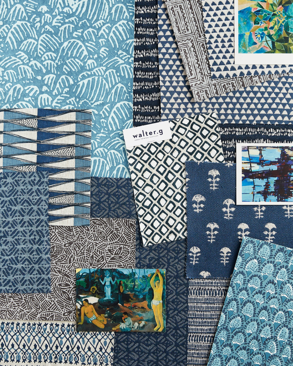 Batik Deep Ocean woven in - Wovens - Walter G Australia