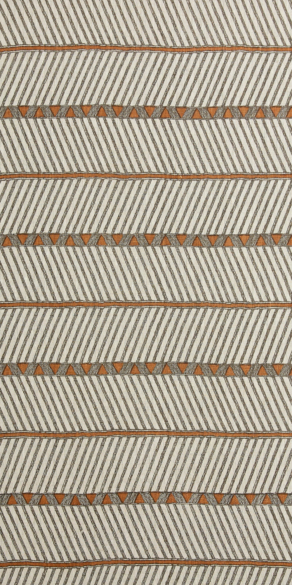 Zanzibar Rust Linen detail